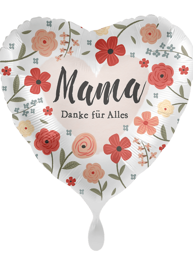 Familienballons Hoffmanns Ballonshop Folienballon Mama Danke für Alles