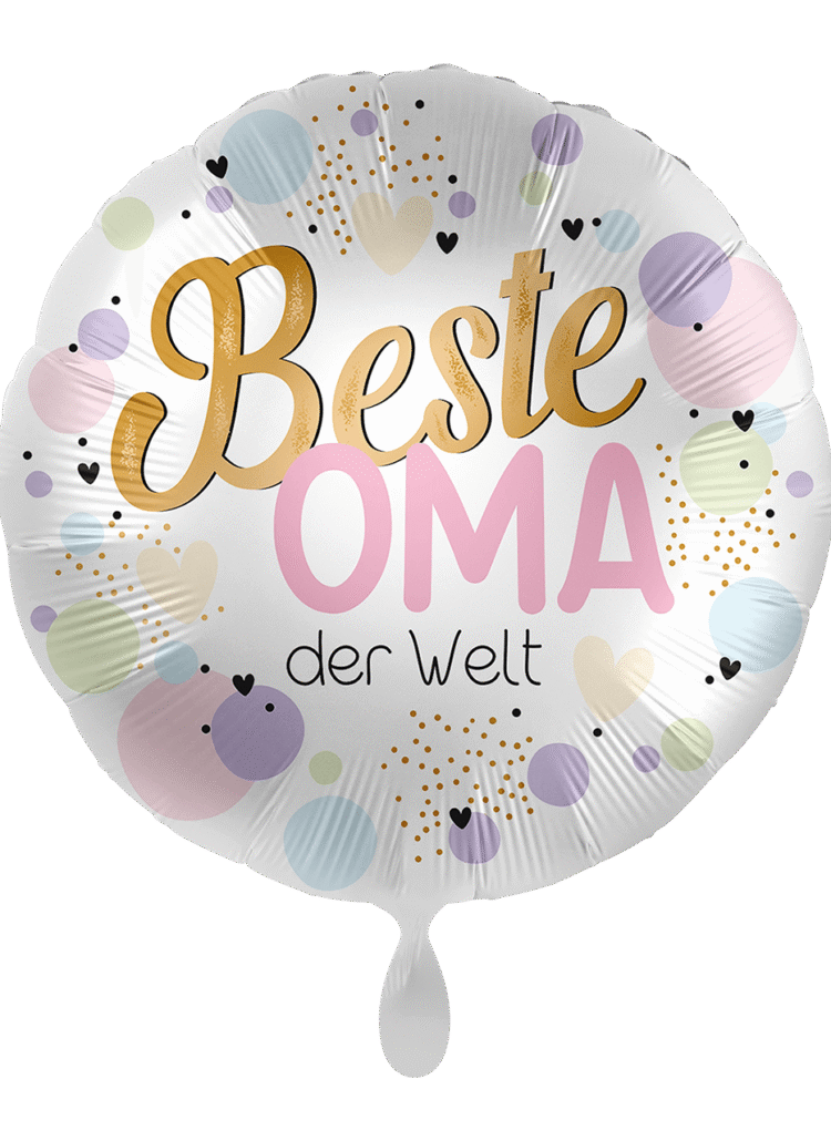 Familienballons Hoffmanns Ballonshop Folienballon Beste Oma der Welt