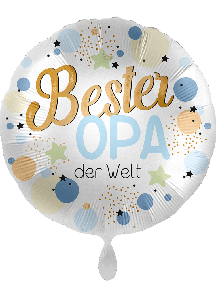 Familienballons Hoffmanns Ballonshop Folienballon Bester Opa der Welt