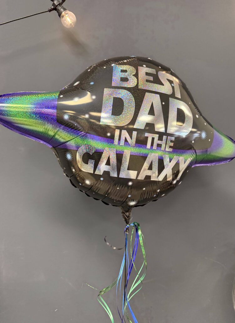 Familienballons Hoffmanns Ballonshop Folienballon Best Dad in the Galaxy