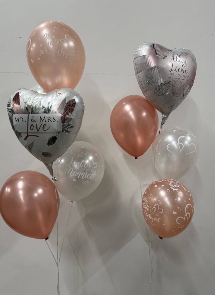 Mr und Mrs in love Folienballon zur Hochzeit