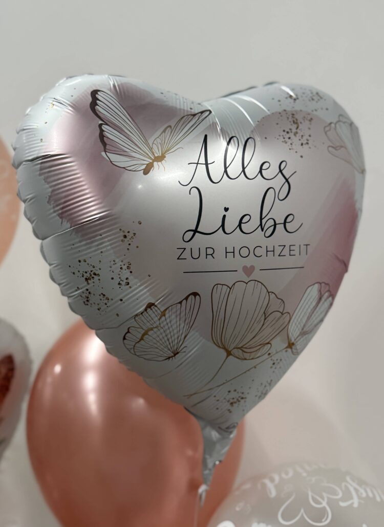 Folienballon Alles Liebe zur Hochzeit
