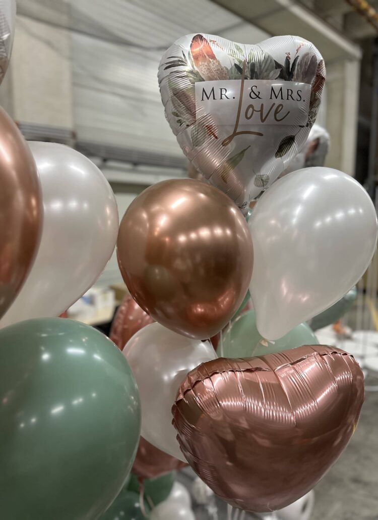 Hochzeitsballon mit Latexballons