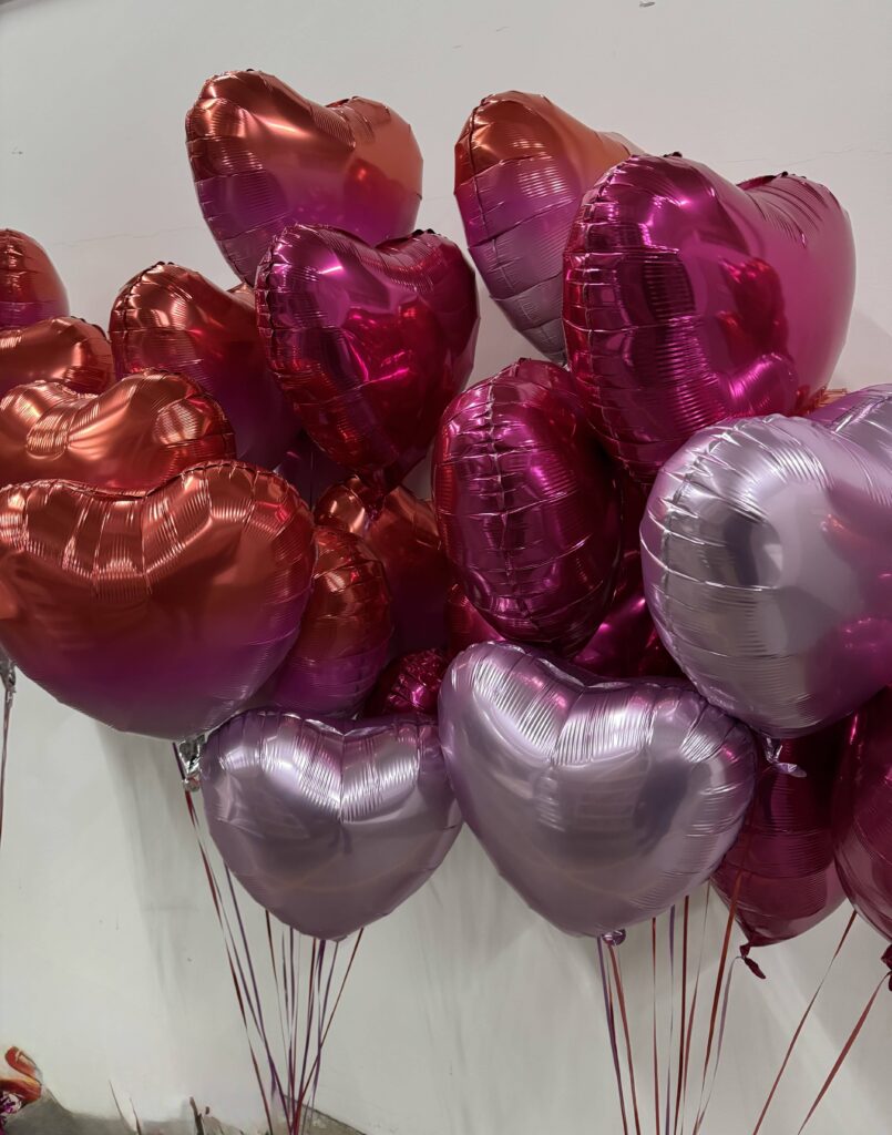 Ballons zum Valentinstag, zum Geburtstag und zur Hochzeit