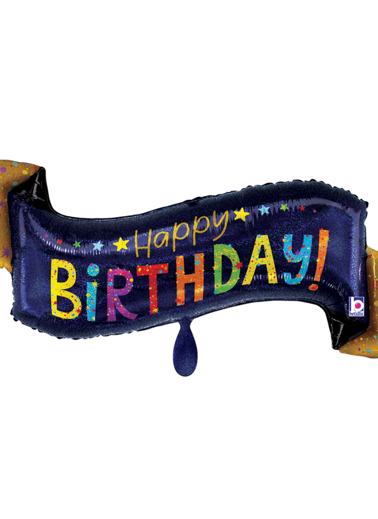 Happy Birthday Schriftzug zum Geburtstag Ballon