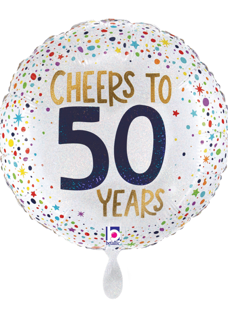 Cheer to 50 years Geburtstagsballon