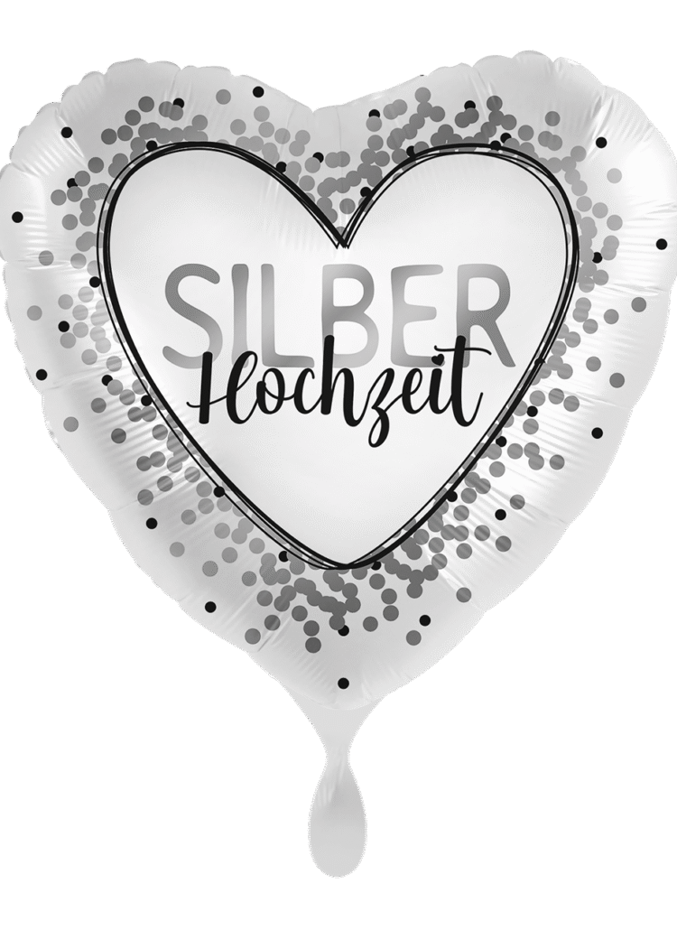 Ballon Silberhochzeit