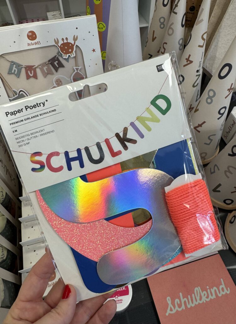 Dekoration Schulanfang  Girlande