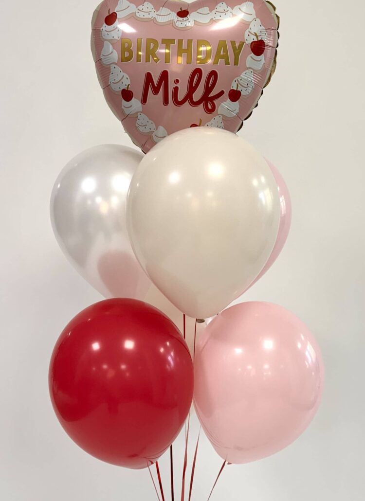 Birthday Milf Ballon mit Latexballons